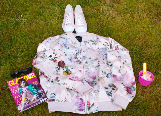 New Look Floral Bomber Jacket
