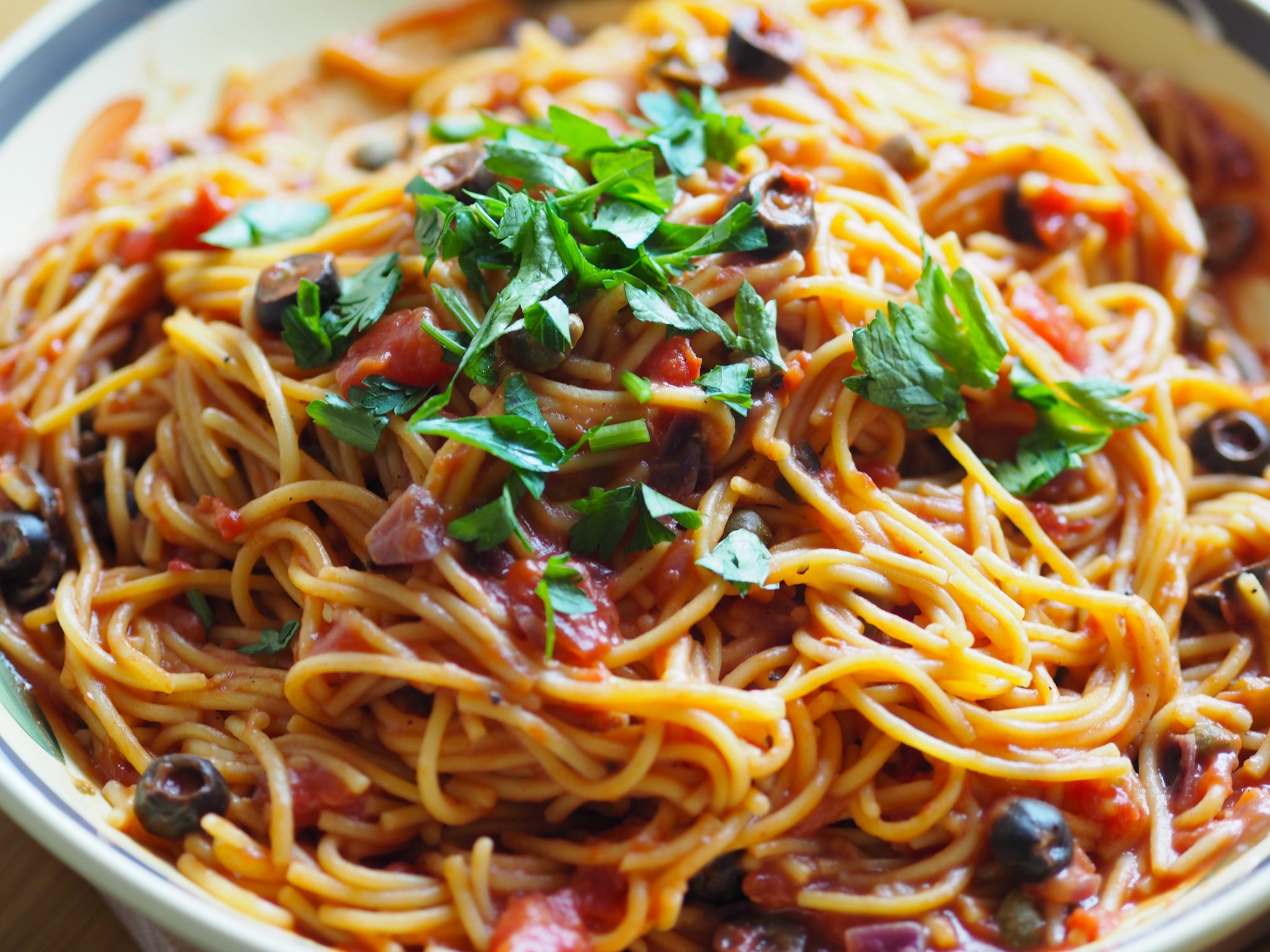 Vegetarian Spaghetti Puttanesca