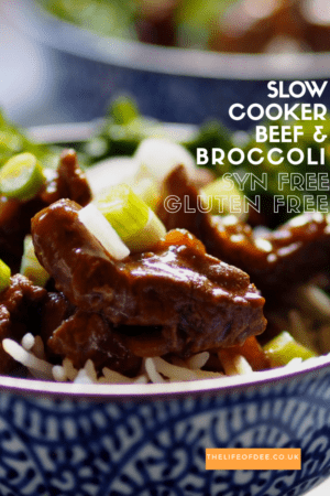 Slimming World Friendly Slow Cooker Beef and Broccoli #chinese #fakeaway #gluten #dairy #syn #free #meals #slimming #world"